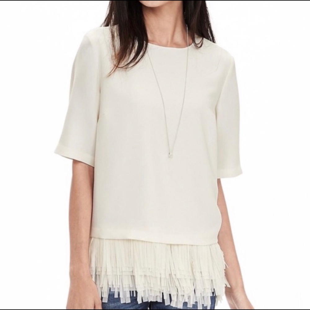 Banana Republic Fringe Top